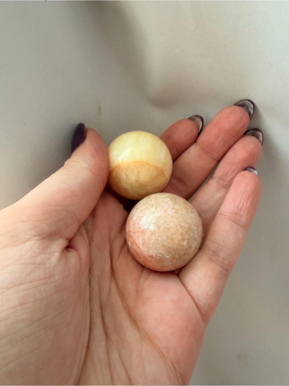 2x crystal spheres